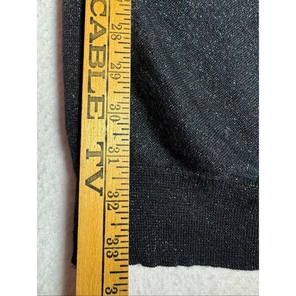 AllSaints Lurex Drape Mini Dress Blue/Teal Sparkle - Picture 8 of 10